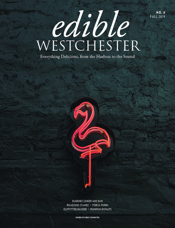 Cover image of Edible Westchester magazine, featuring vibrant food and local cuisine on the final issue cover.